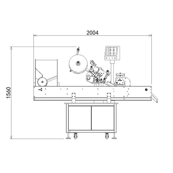 Բարձր արագությամբ լրիվ ավտոմատ սրվակի պիտակավորման մեքենա փոքր շշի համար