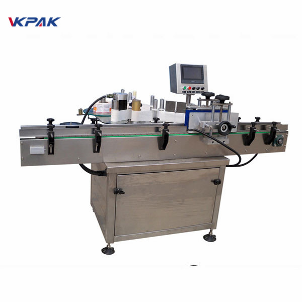 SUS304 Servo Motor ավտոմատ կլոր շշերի պիտակավորման մեքենա PLC հսկողություն